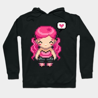 Kawaii Pixel Girl Hoodie